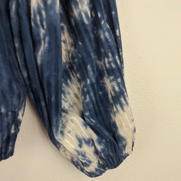 Line & Dot | tie dye cropped peasant blouse | S - Picture 6 of 10